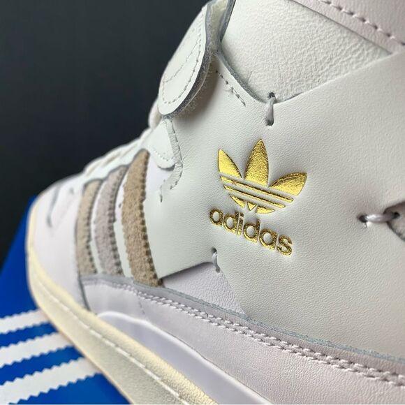 Adidas Forum 84 High Tops Neutral Tan Mens And Womens Size - Picture 9 of 16